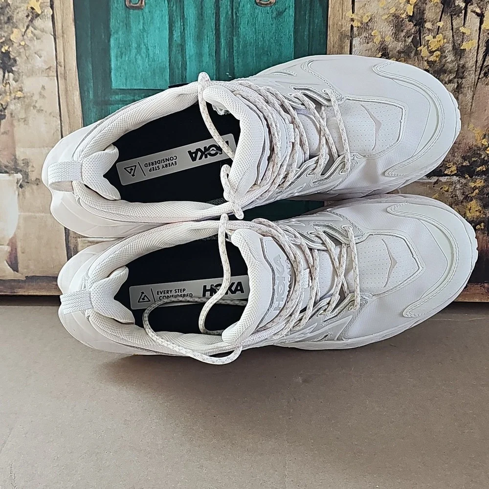 HOKA ONE ONE Women's Ancapa Low‎ GTX Sneakers Eggnog / Shifting Sand 10.5 US